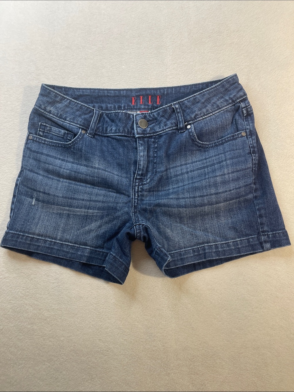 Elle Indigo Blue Denim Jean Shorts WOMENS Size 4